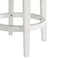 Alaterre Furniture Clara Swivel Counter Height Stool, White ANCL03FDC - alternate 4